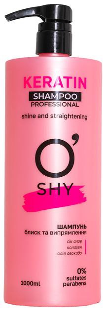 Шампунь O'Shy Keratin Professional блиск та випрямлення 1 л